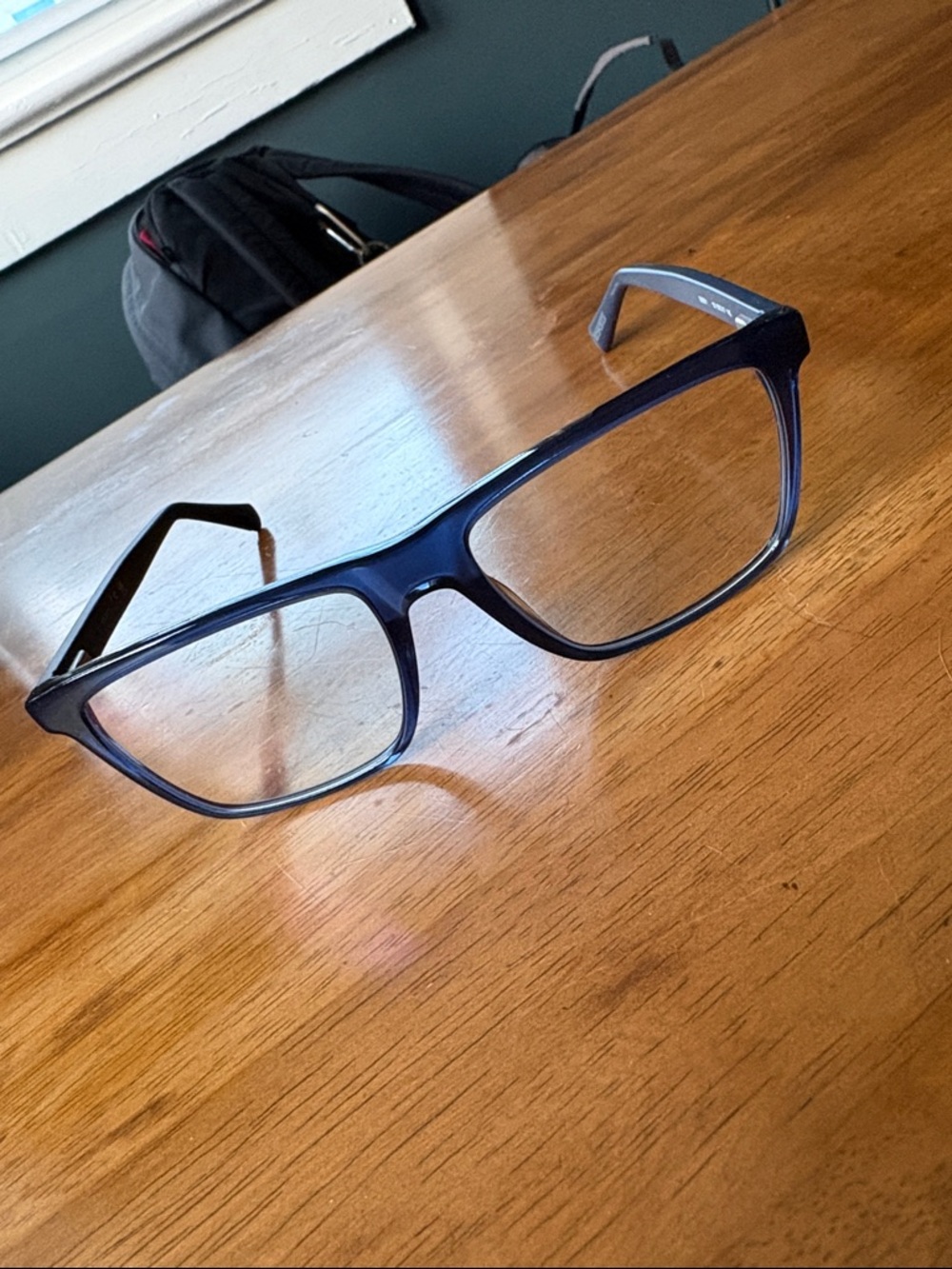 GUESS GU50186 Men's Rectangular Navy Blue Glasses
